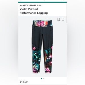 Nanette Lepore crop leggings Large
